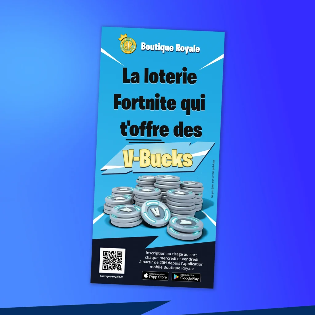 Un flyer qui fait la pub pour une app mobile